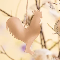 Ib Laursen Hänger Hase & Hahn sandfarben 2er-Set