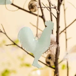 Ib Laursen Hänger Hase & Hahn hellgrün 2er-Set