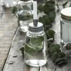 Ib Laursen Kerzenhalter für dünne Stabkerzen zinkfarben