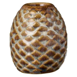 Ib Laursen Kerzenhalter Zapfen braun