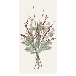 Ib Laursen Papierservietten Weihnachtsstrauß cremeweiß