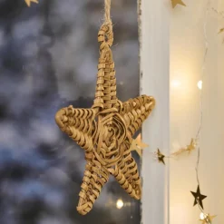 Ib Laursen Rattan-Stern Cane zum Hängen naturfarben