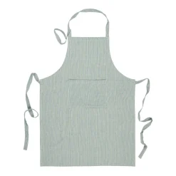 Ib Laursen Schürze dunkelblau gestreift