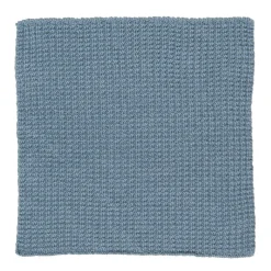 Ib Laursen Spüllappen staubig blau gestrickt