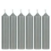 Ib Laursen Stabkerze rustikal hellgrau 6er-Set
