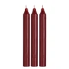 Ib Laursen Stabkerze rustikal bordeaux 3er-Set
