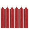 Ib Laursen Stabkerze rustikal rot 6er-Set