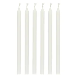 Ib Laursen Stabkerzen Hege schmal weiß 6er-Set