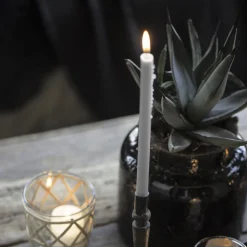 IB Laursen Stabkerzen Hege Schmal Hellgrau 6er-Set