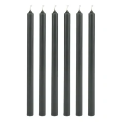 IB Laursen Stabkerzen Hege Schmal Moosgrün 6er-Set