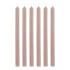 IB Laursen Stabkerzen Hege Schmal Altrosa 6er-Set
