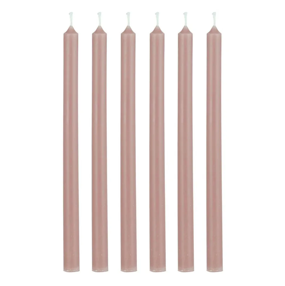 ib_laursen_stabkerzen_heg_SKUkf1n3nTt7Y_0.webp IB Laursen Stabkerzen Hege Schmal Altrosa 6er-Set