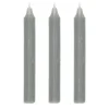 IB Laursen Stabkerzen Rustikal Hellgrau 3er-Set