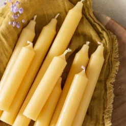 Ib Laursen Stabkerzen Rustikal Gelb 3er-Set