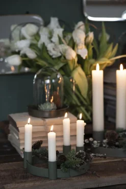 IB Laursen Stabkerzen Rustikal Elfenbeinfarben 3er-Set