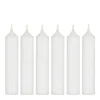 IB Laursen Stabkerzen Rustikal Weiß 6er-Set