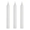 IB Laursen Stabkerzen Rustikal Weiß 3er-Set