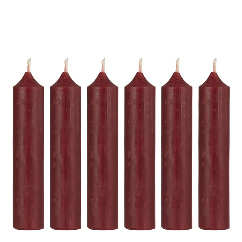 ib_laursen_stabkerzen_rus_SKUrcJeFYNWHr_0.webp IB Laursen Stabkerzen Rustikal Bordeaux Rot 6er-Set