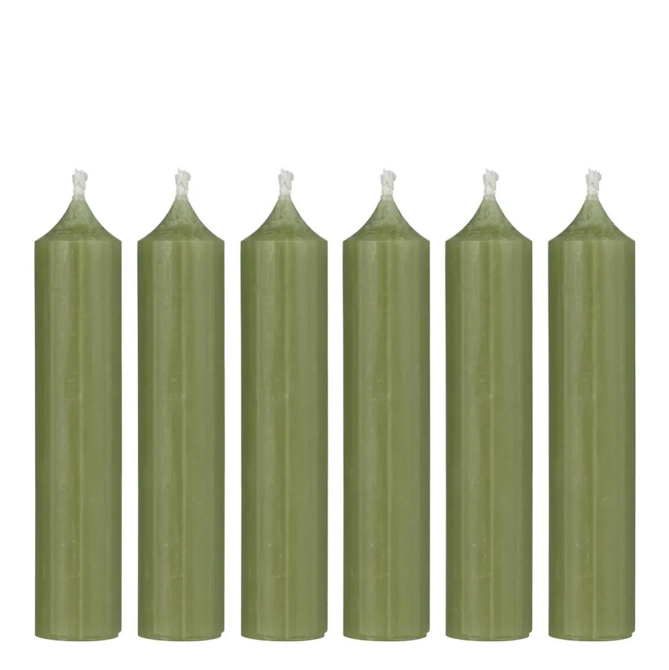 ib_laursen_stabkerzen_rus_SKUxt6hnuzDGt_1.webp IB Laursen Stabkerzen Rustikal Moosgrün 6er-Set