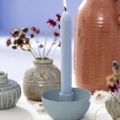 Ib Laursen Stabkerzen Rustikal Hellblau 3er-Set