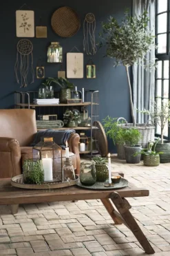 Ib Laursen Stabkerzenhalter Glas messingfarben