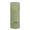 Ib Laursen Stumpenkerze rustikal Green Tea 18 cm