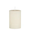 Ib Laursen Stumpenkerze rustikal cremefarben 10 cm