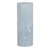 Ib Laursen Stumpenkerze rustikal staubig blau groß