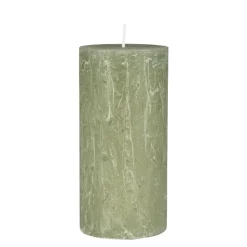 Ib Laursen Stumpenkerze rustikal Green Tea 14 cm