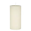 Ib Laursen Stumpenkerze rustikal cremefarben 14 cm
