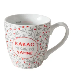 Jumbobecher Kakao mit ganz viel Sahne weiß