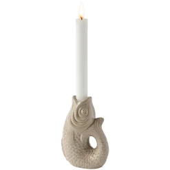 Kerzenhalter Monsieur Claude graubraun klein