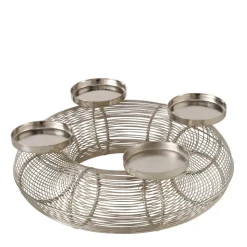 Kerzenleuchter Runa silberfarben