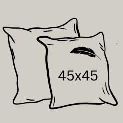 Kissenfüllung Gänse- und Entenfedern 45 x 45 cm