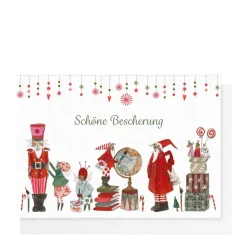 Klappkarte Schöne Bescherung Weihnachtswerkstatt