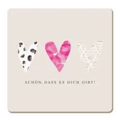 Korkuntersetzer Schön, dass es Dich gibt!