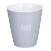 Krasilnikoff Happy Mug Ahoi Grau