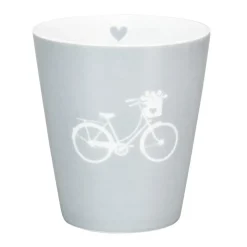 Krasilnikoff Happy Mug Fahrrad Grau