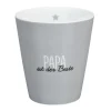 Krasilnikoff Happy Mug Papa ist der Beste Grau