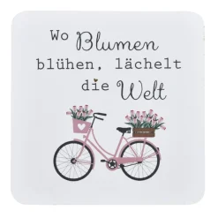 Krasilnikoff Korkuntersetzer Wo Blumen blühen