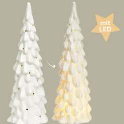 LED Tannenbaum 30,5 cm weiß