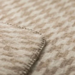 MERANO Wolldecke Welle naturfarben