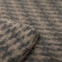 MERANO Wolldecke Welle rauchfarben