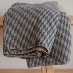 MERANO Wolldecke Welle rauchfarben