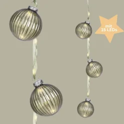 Micro LED Bündel Kugel zum Aufhängen grün