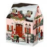 Miniadventskalender Happy Christmas House rosa