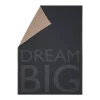 Nordic Flanelldecke Dream big anthrazit