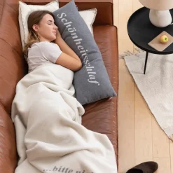 Nordic Kissen Schönheitsschlaf Dunkelgrau 30 x 80 cm