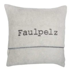 Nordic Kissenhülle Faulpelz Hellgrau 50 x 50 cm