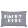 Nordic Kissenhülle Happy Hour Grau 40 x 60 cm